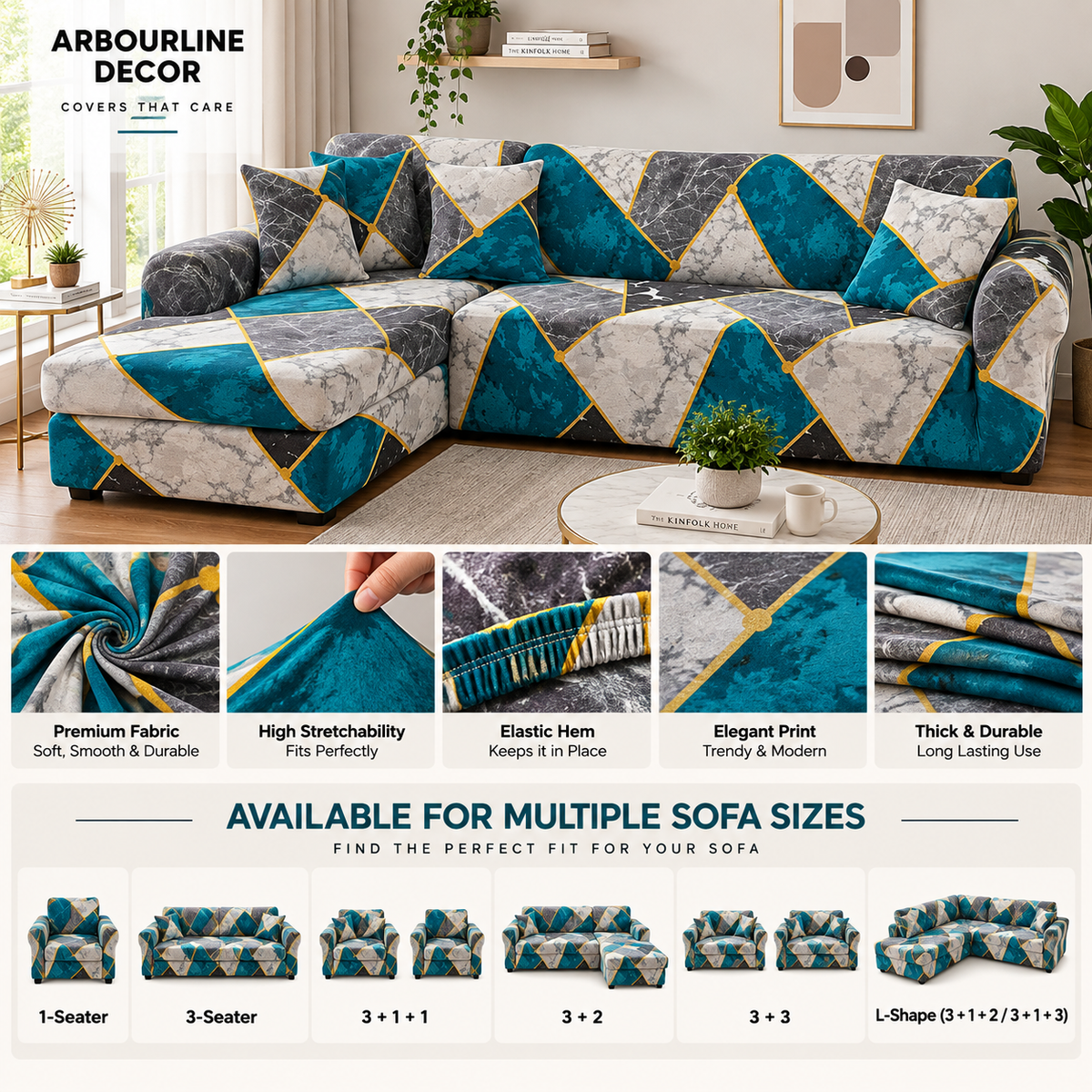 Flexible & Dust-Proof Sofa Cover