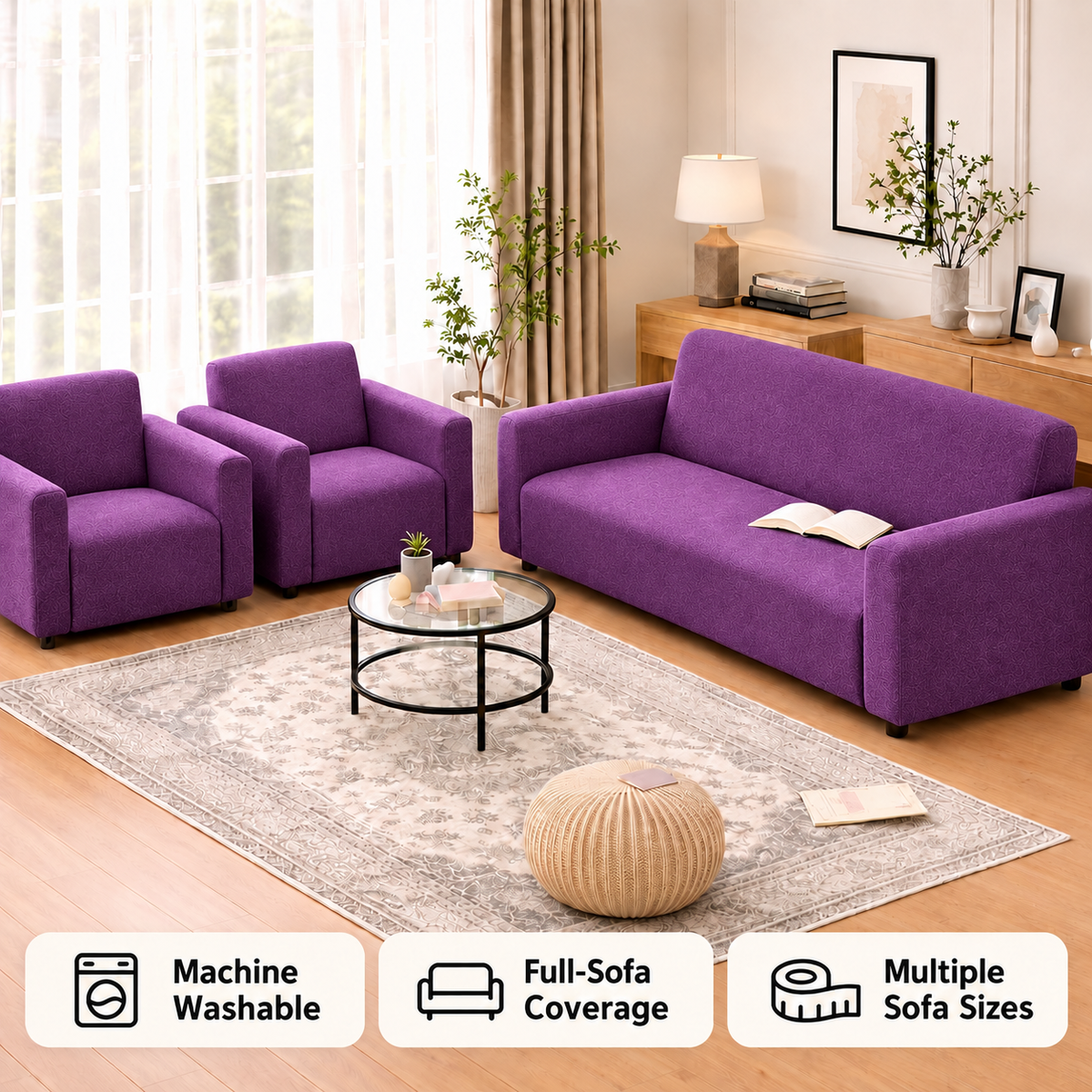 Arbourline Signature Crushed Velvet Sofa Cover