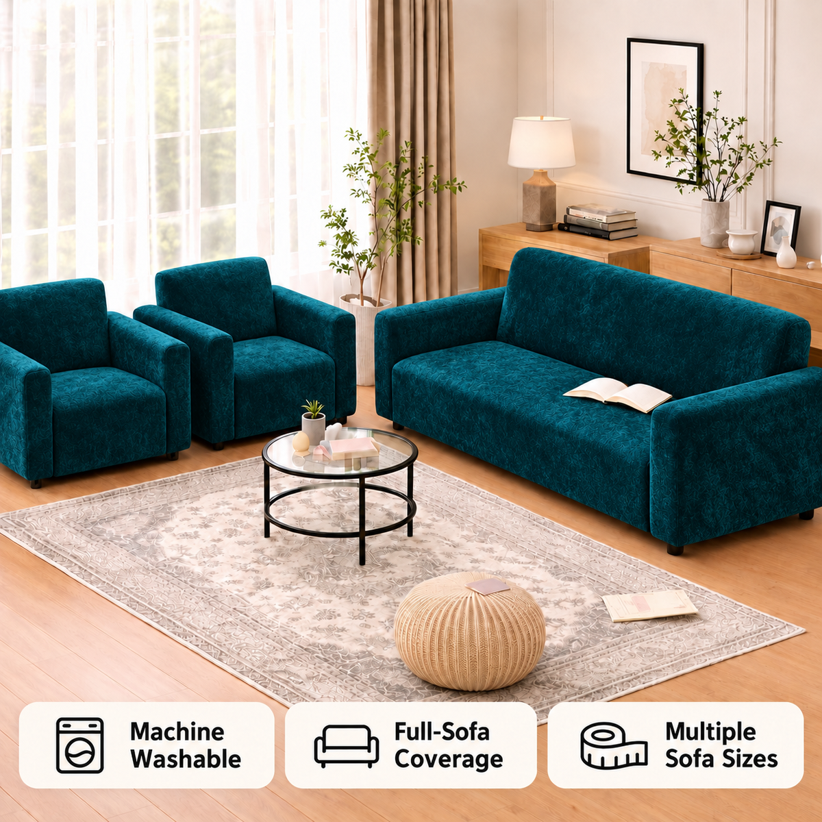 Arbourline Signature Crushed Velvet Sofa Cover