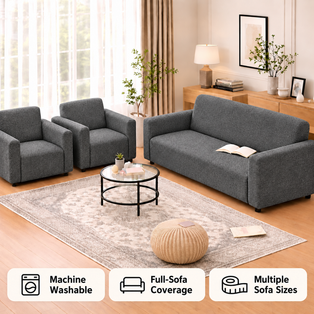 Arbourline Signature Crushed Velvet Sofa Cover