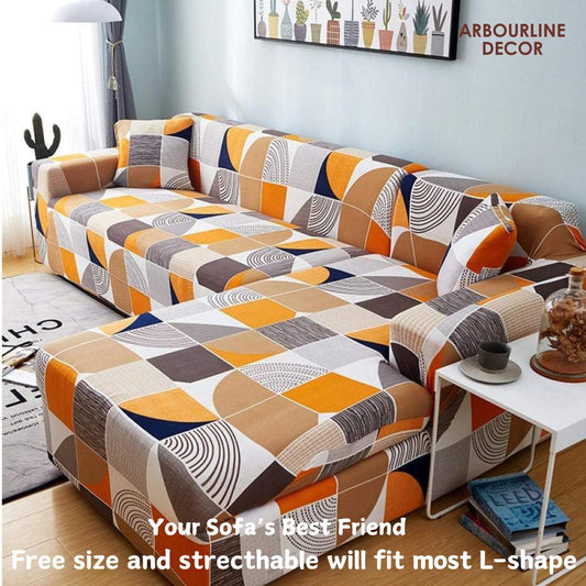 L Shape Flexible & Dust-Proof Sofa Cover