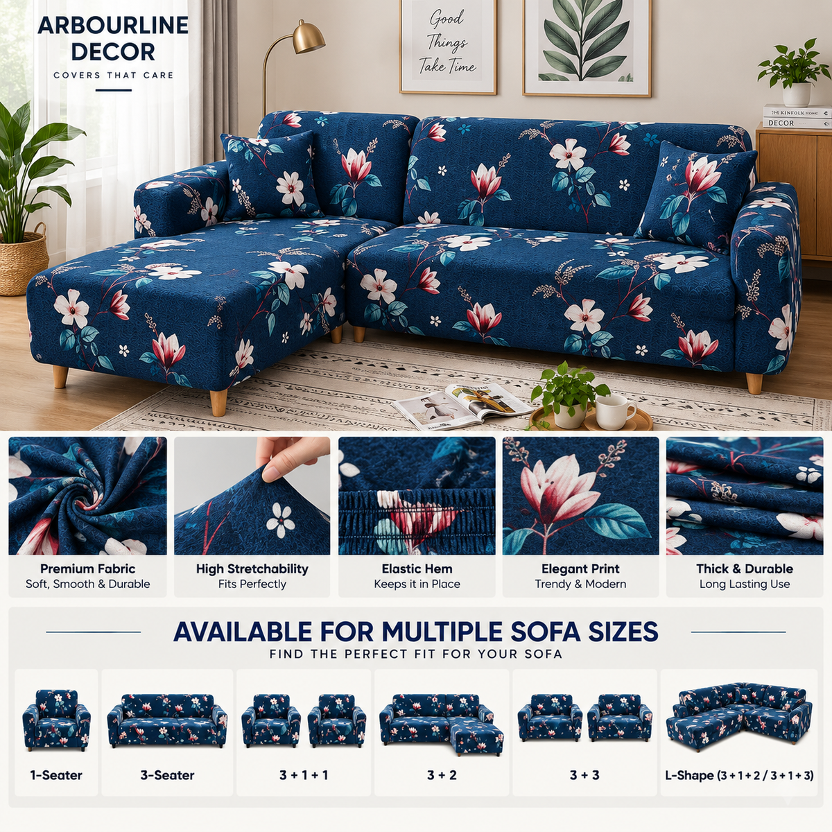 Flexible & Dust-Proof Sofa Cover