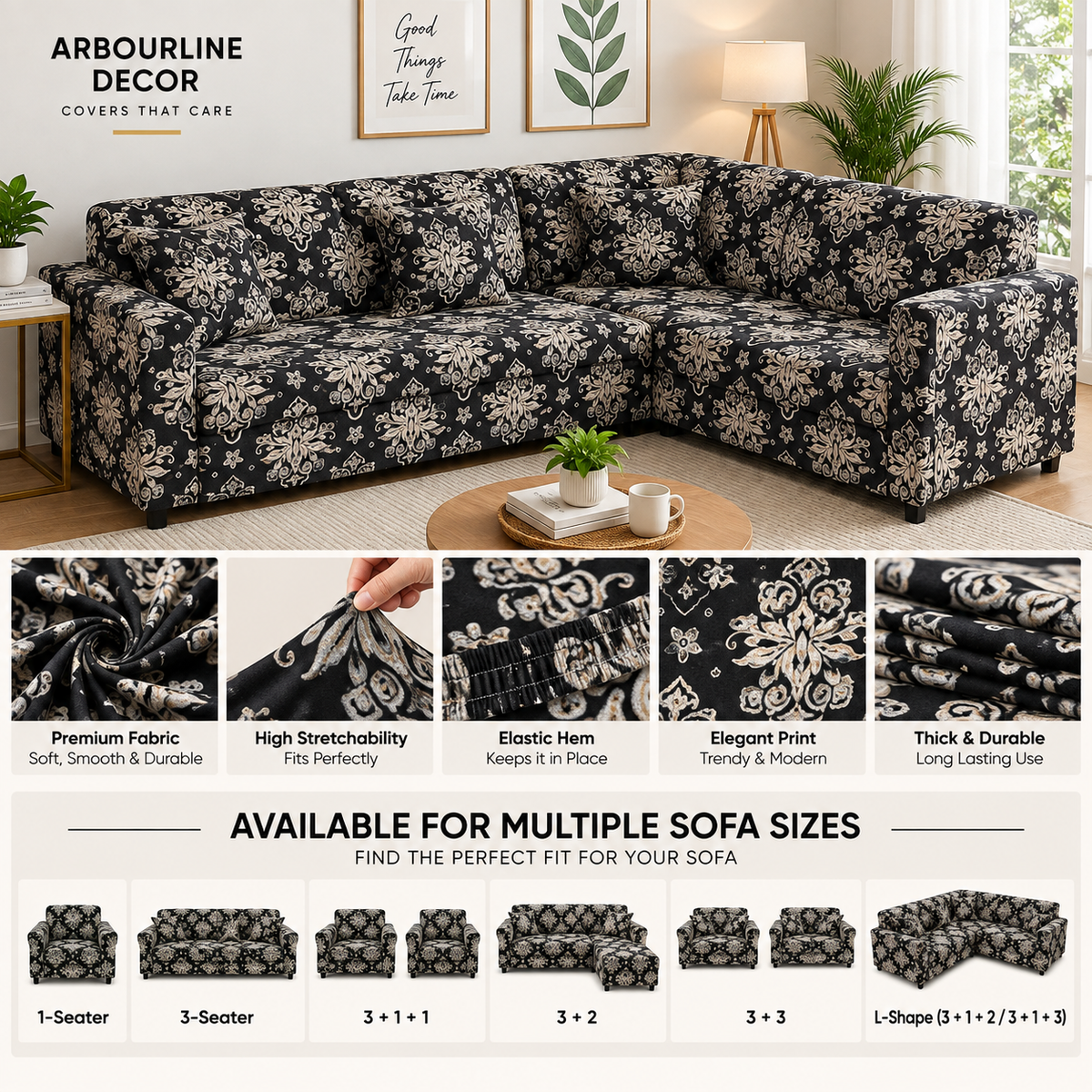 Flexible & Dust-Proof Sofa Cover