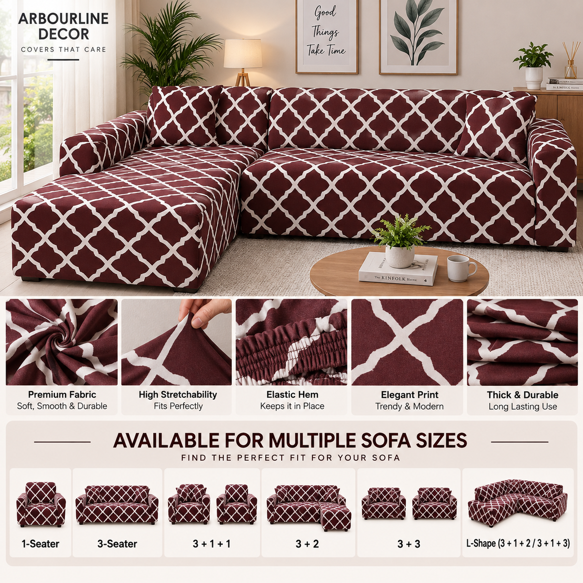 Flexible & Dust-Proof Sofa Cover