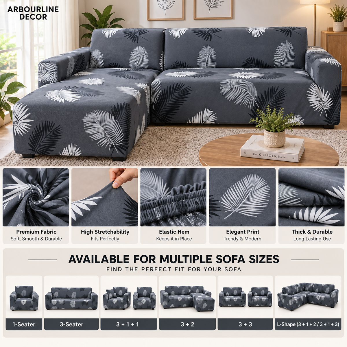 Flexible & Dust-Proof Sofa Cover
