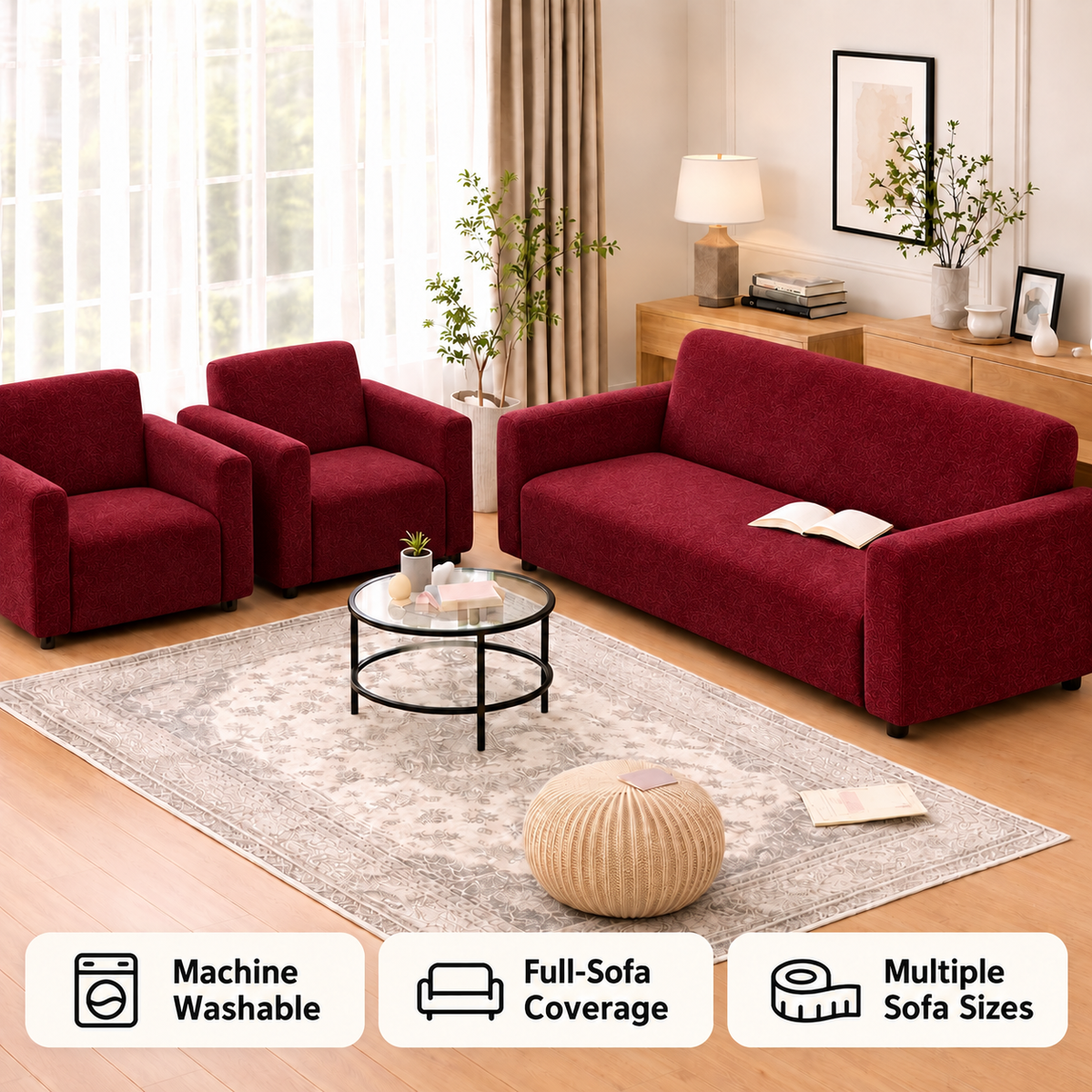 Arbourline Signature Crushed Velvet Sofa Cover