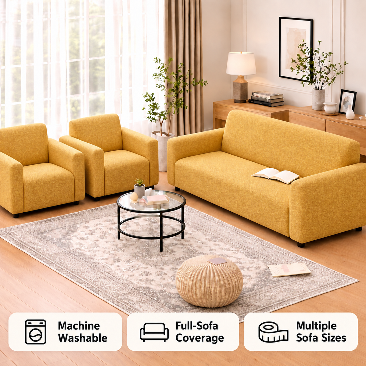Arbourline Signature Crushed Velvet Sofa Cover