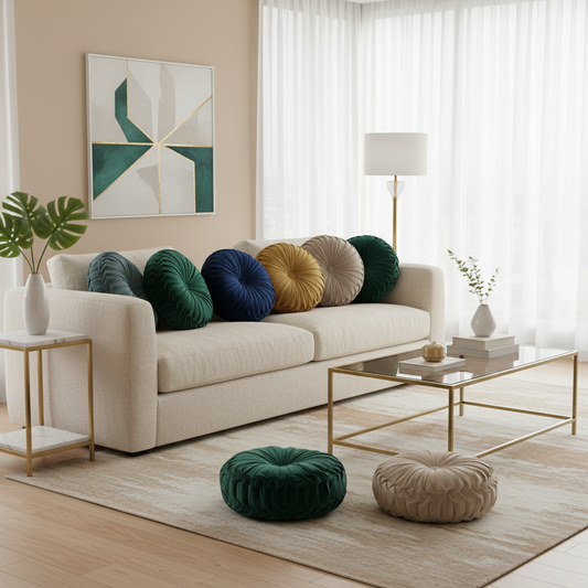 Arbourline Plush Round Pillow